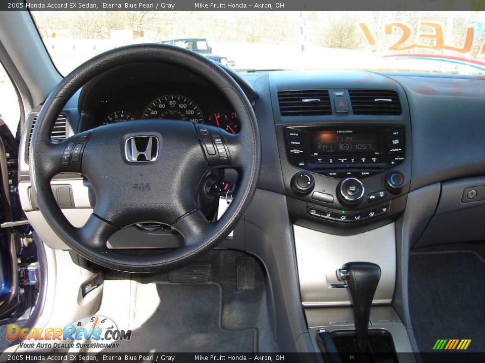 2005 Honda Accord EX Sedan Eternal Blue Pearl / Gray Photo #17