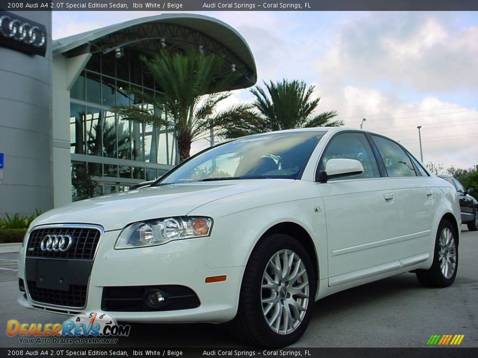 2008 Audi A4 2.0T Special Edition Sedan Ibis White / Beige Photo #1