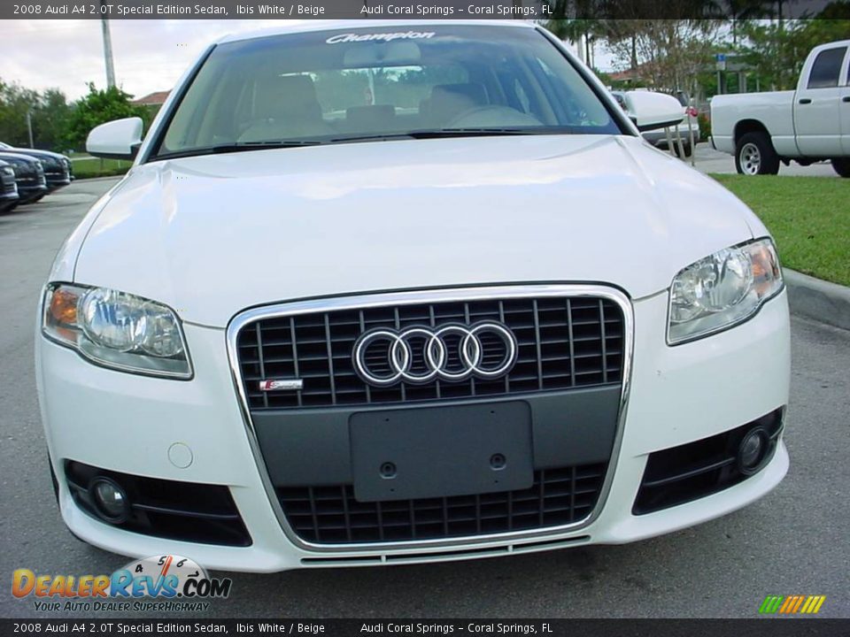 2008 Audi A4 2.0T Special Edition Sedan Ibis White / Beige Photo #8