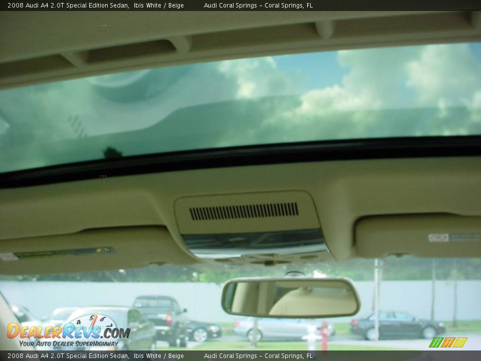 2008 Audi A4 2.0T Special Edition Sedan Ibis White / Beige Photo #12