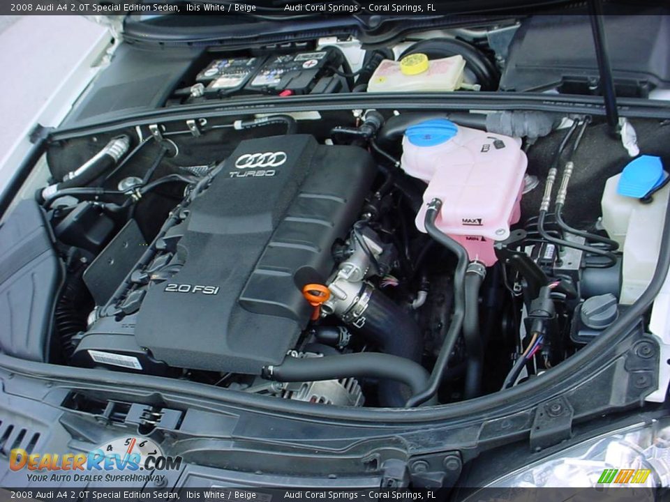 2008 Audi A4 2.0T Special Edition Sedan Ibis White / Beige Photo #15