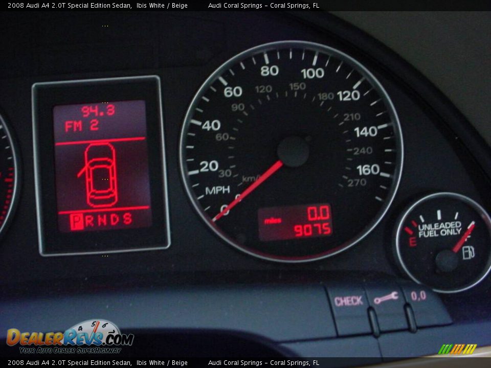 2008 Audi A4 2.0T Special Edition Sedan Ibis White / Beige Photo #16