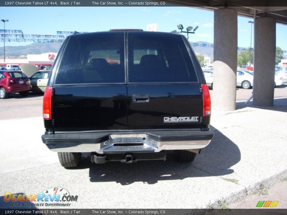 1997 Chevrolet Tahoe LT 4x4 Black / Tan Photo #2