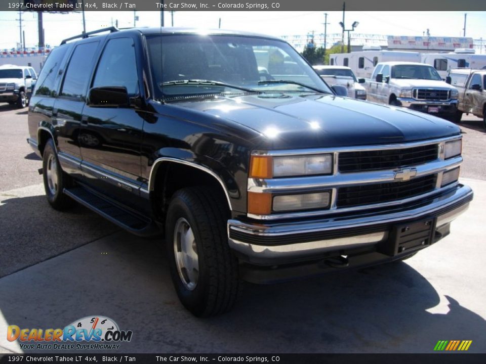 1997 Chevrolet Tahoe LT 4x4 Black / Tan Photo #4