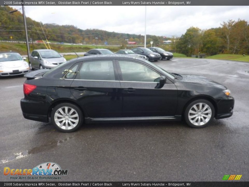 2008 Subaru Impreza WRX Sedan Obsidian Black Pearl / Carbon Black Photo #2