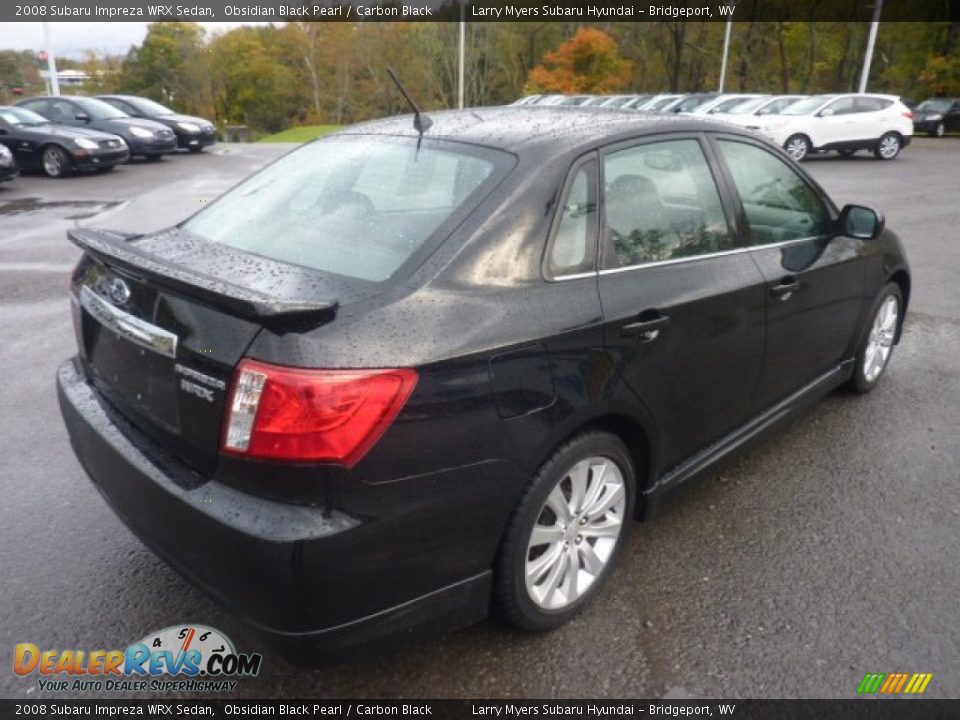 Obsidian Black Pearl 2008 Subaru Impreza WRX Sedan Photo #3