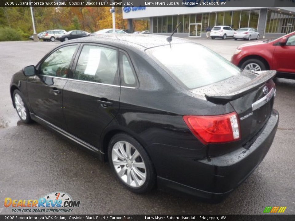 2008 Subaru Impreza WRX Sedan Obsidian Black Pearl / Carbon Black Photo #5