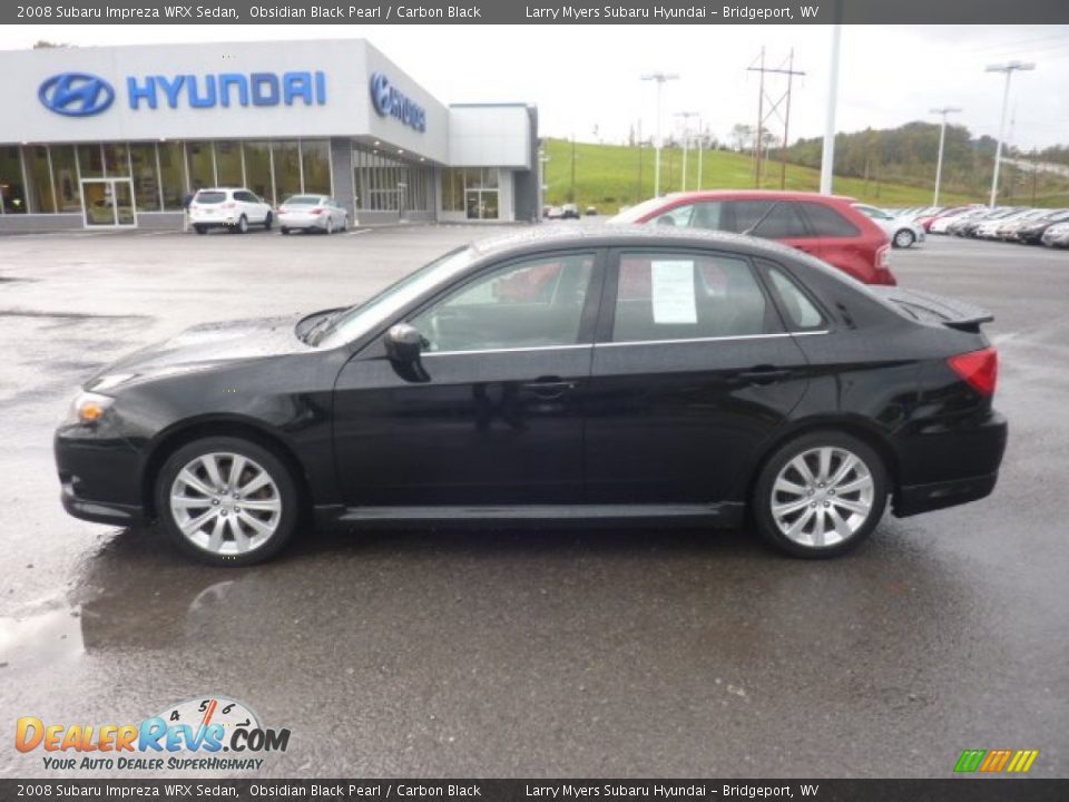 2008 Subaru Impreza WRX Sedan Obsidian Black Pearl / Carbon Black Photo #6
