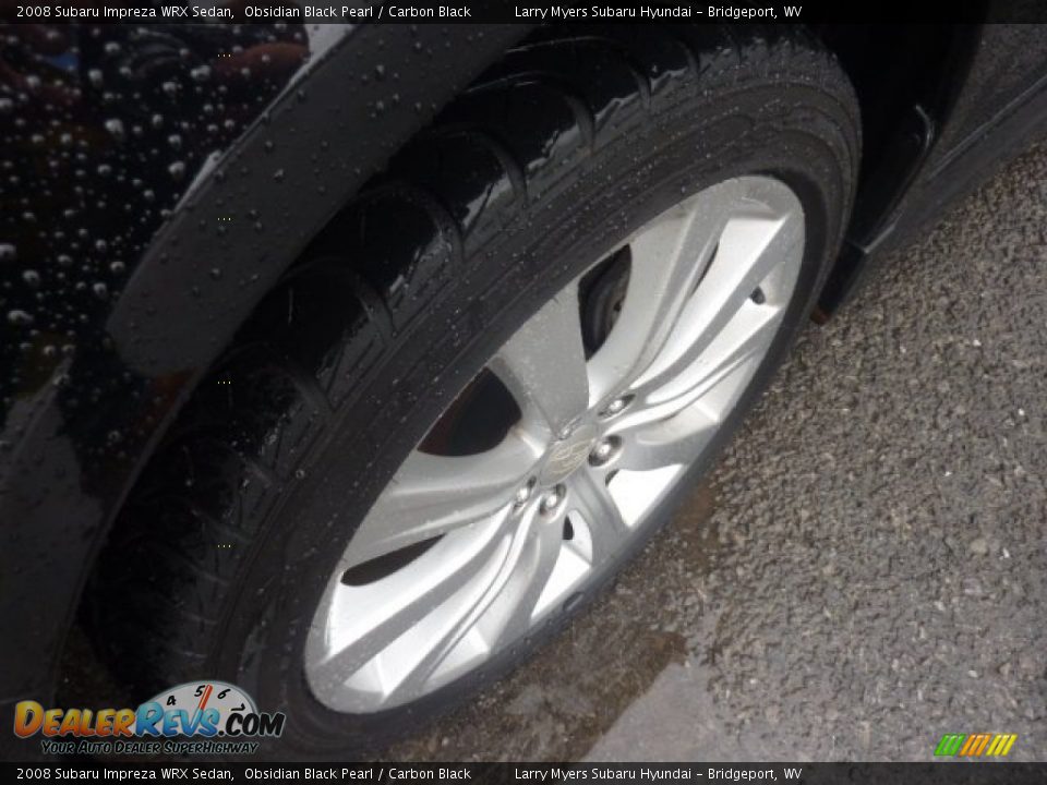 2008 Subaru Impreza WRX Sedan Obsidian Black Pearl / Carbon Black Photo #9