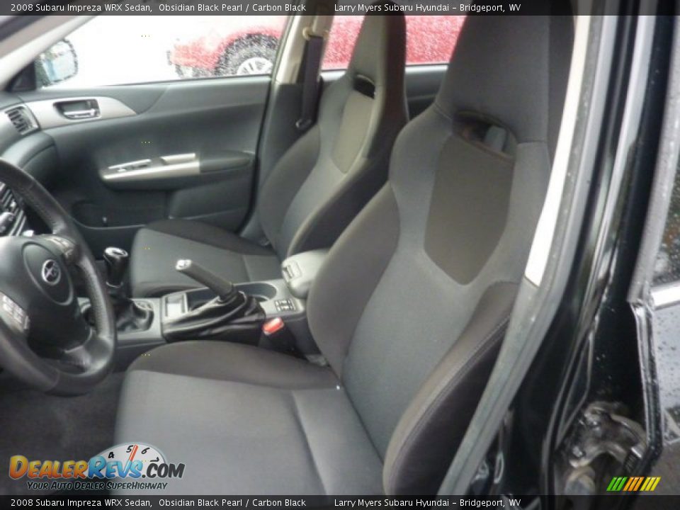 Carbon Black Interior - 2008 Subaru Impreza WRX Sedan Photo #10