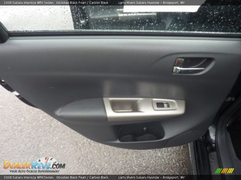 2008 Subaru Impreza WRX Sedan Obsidian Black Pearl / Carbon Black Photo #13