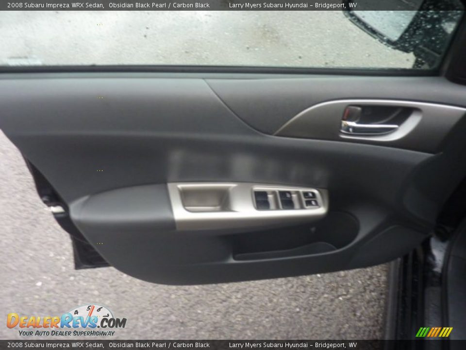 2008 Subaru Impreza WRX Sedan Obsidian Black Pearl / Carbon Black Photo #14