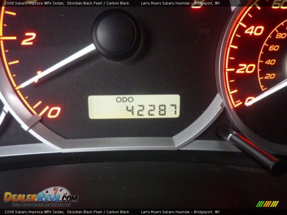 2008 Subaru Impreza WRX Sedan Obsidian Black Pearl / Carbon Black Photo #20