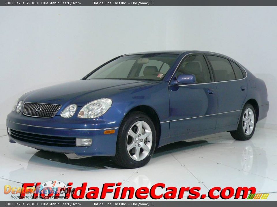 2003 Lexus GS 300 Blue Marlin Pearl / Ivory Photo #1