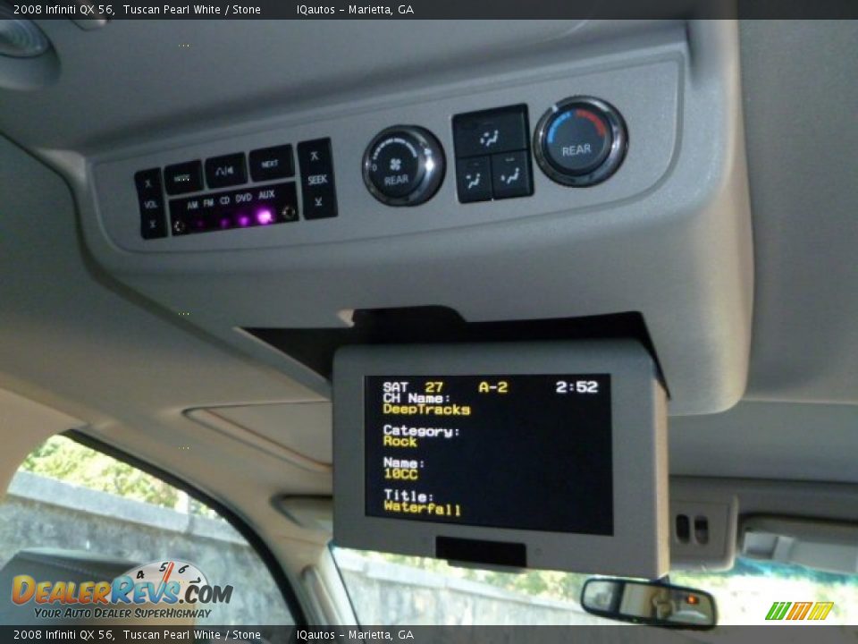 2008 Infiniti QX 56 Tuscan Pearl White / Stone Photo #17