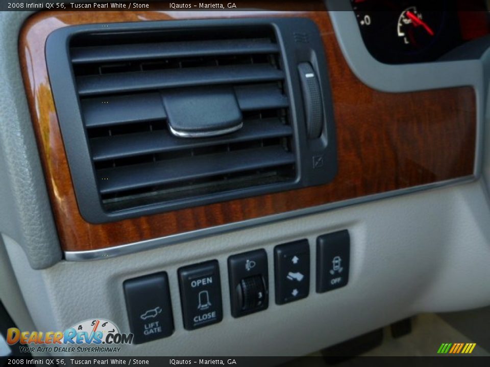 2008 Infiniti QX 56 Tuscan Pearl White / Stone Photo #29