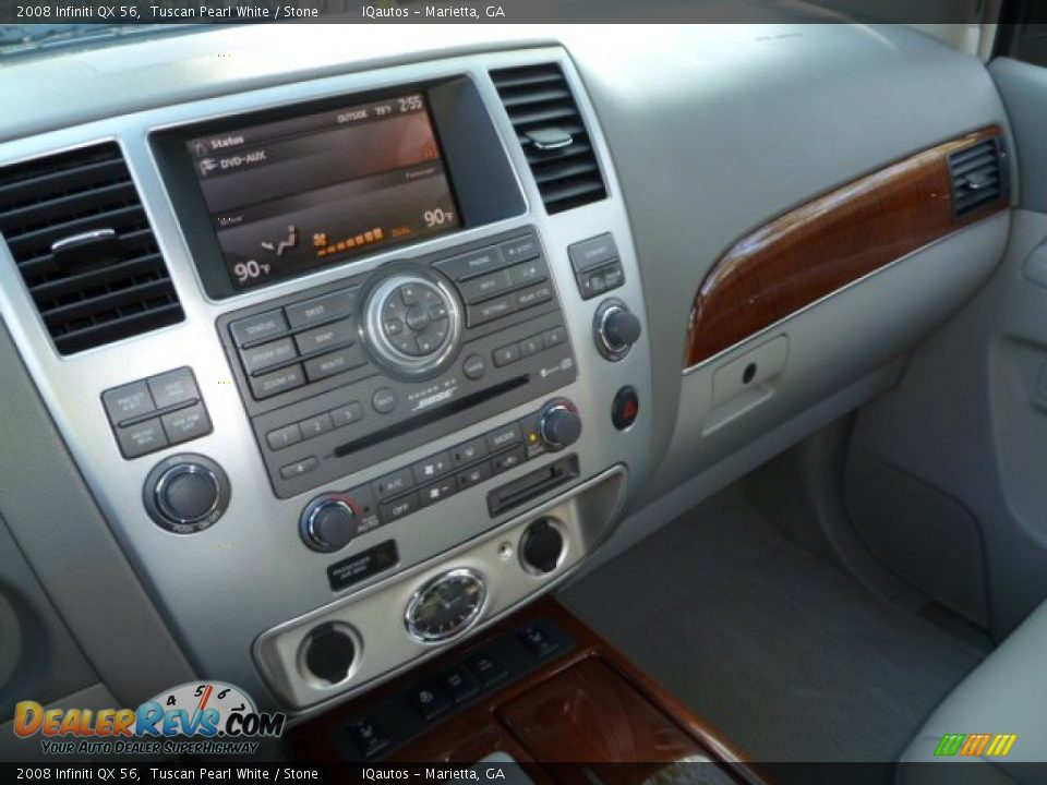 2008 Infiniti QX 56 Tuscan Pearl White / Stone Photo #32