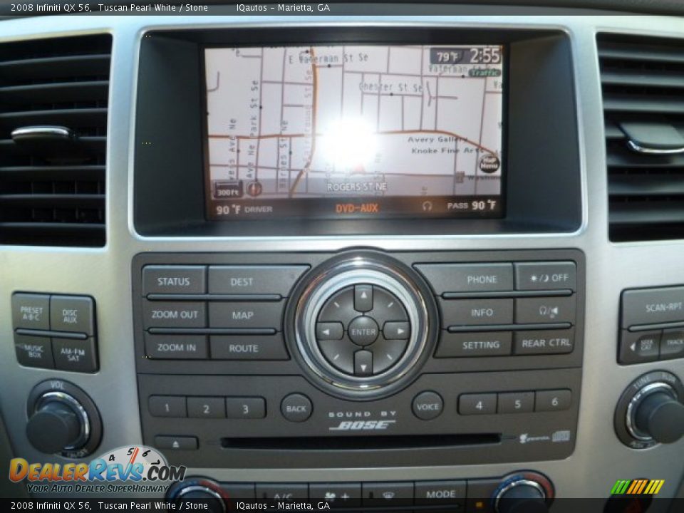 2008 Infiniti QX 56 Tuscan Pearl White / Stone Photo #34