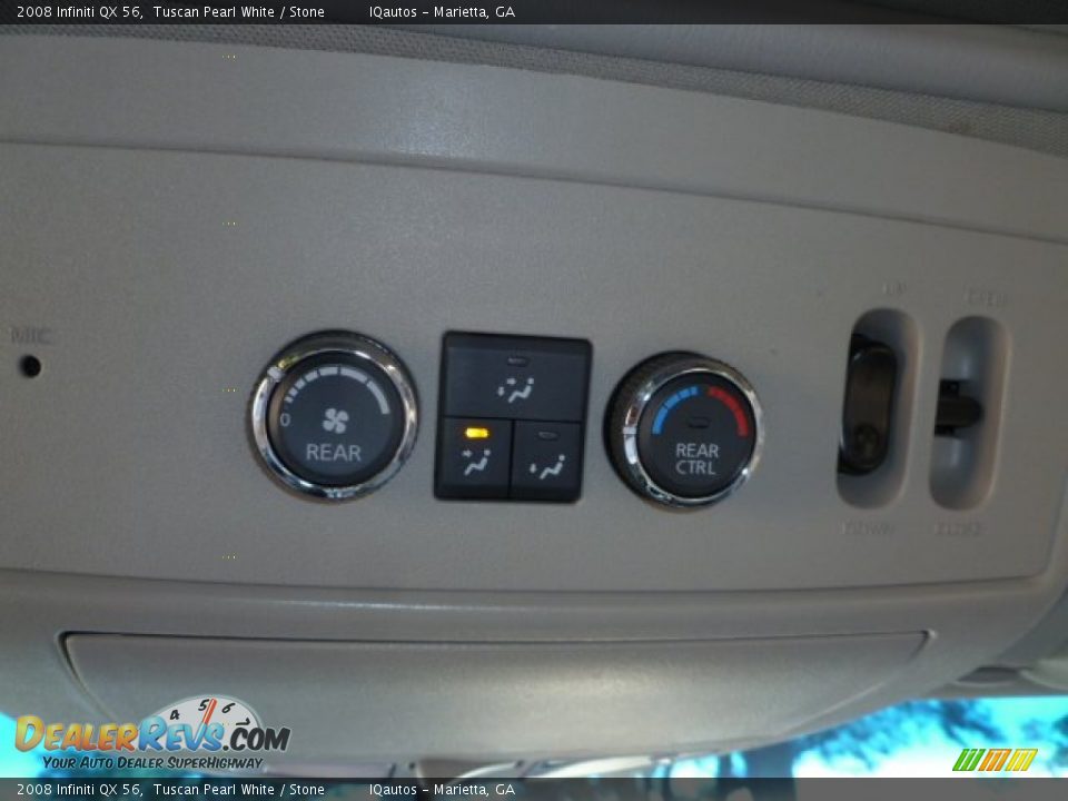2008 Infiniti QX 56 Tuscan Pearl White / Stone Photo #35