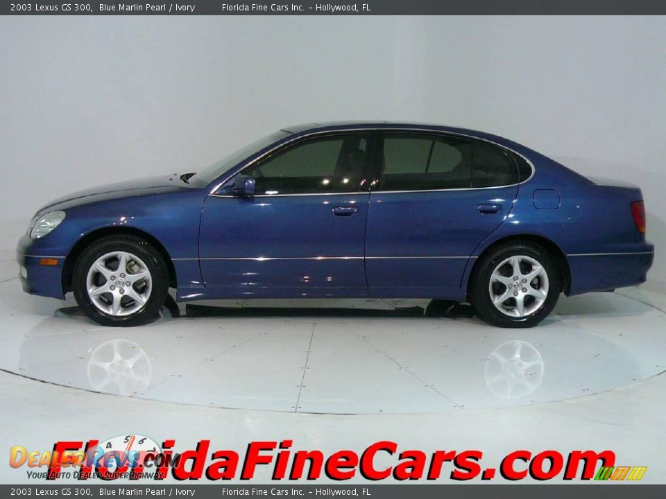 2003 Lexus GS 300 Blue Marlin Pearl / Ivory Photo #3