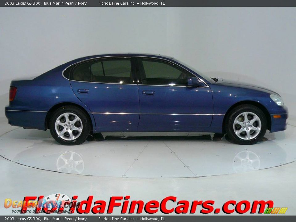 2003 Lexus GS 300 Blue Marlin Pearl / Ivory Photo #4