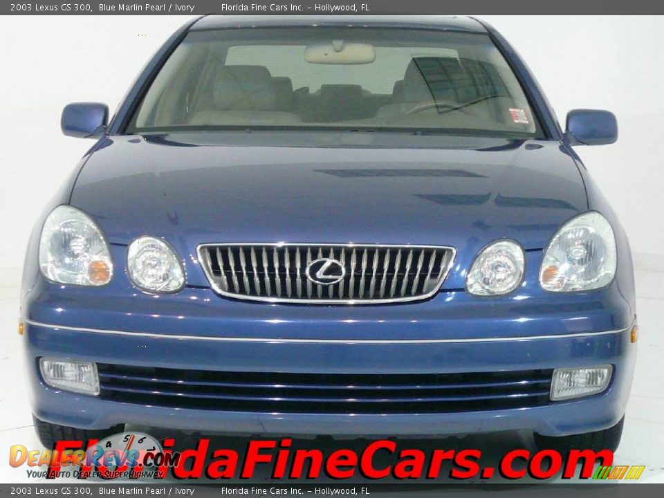 2003 Lexus GS 300 Blue Marlin Pearl / Ivory Photo #7