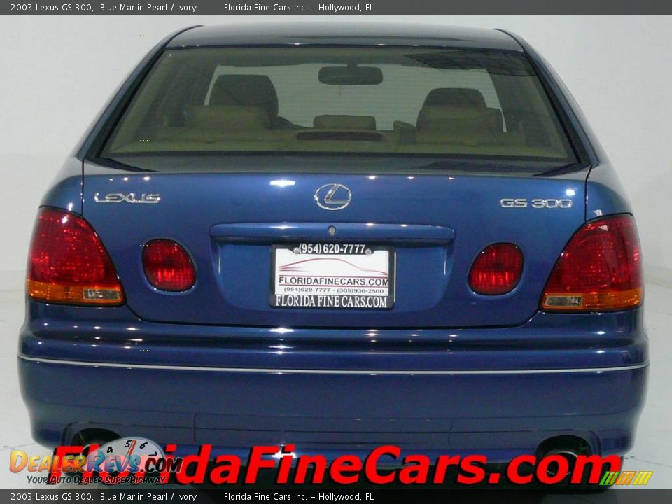 2003 Lexus GS 300 Blue Marlin Pearl / Ivory Photo #8
