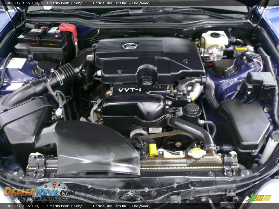 2003 Lexus GS 300 Blue Marlin Pearl / Ivory Photo #10
