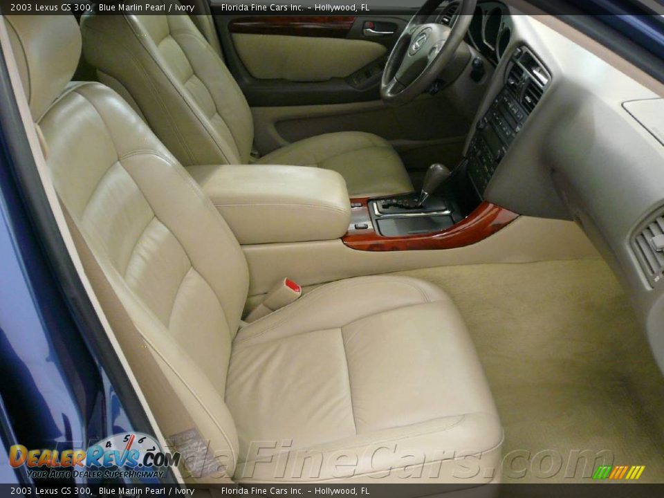 2003 Lexus GS 300 Blue Marlin Pearl / Ivory Photo #13