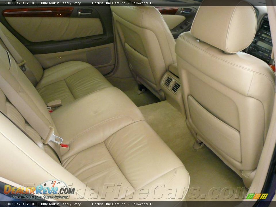 2003 Lexus GS 300 Blue Marlin Pearl / Ivory Photo #14