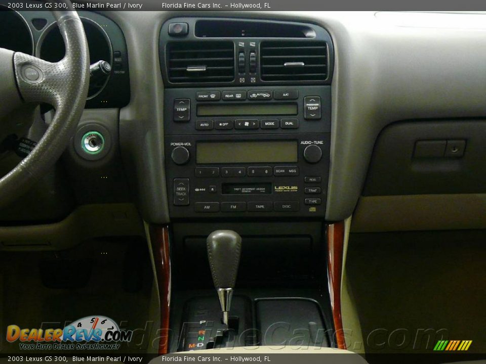 2003 Lexus GS 300 Blue Marlin Pearl / Ivory Photo #16
