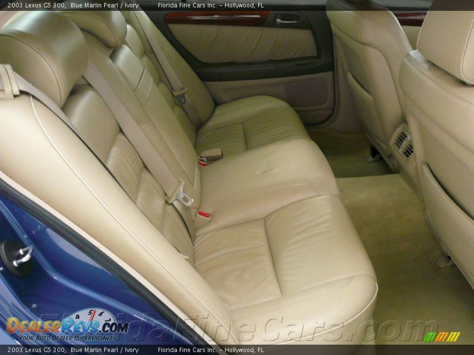 2003 Lexus GS 300 Blue Marlin Pearl / Ivory Photo #18