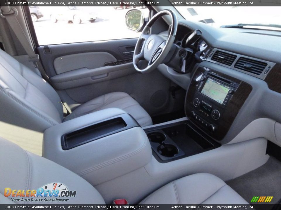 2008 Chevrolet Avalanche LTZ 4x4 White Diamond Tricoat / Dark Titanium/Light Titanium Photo #20