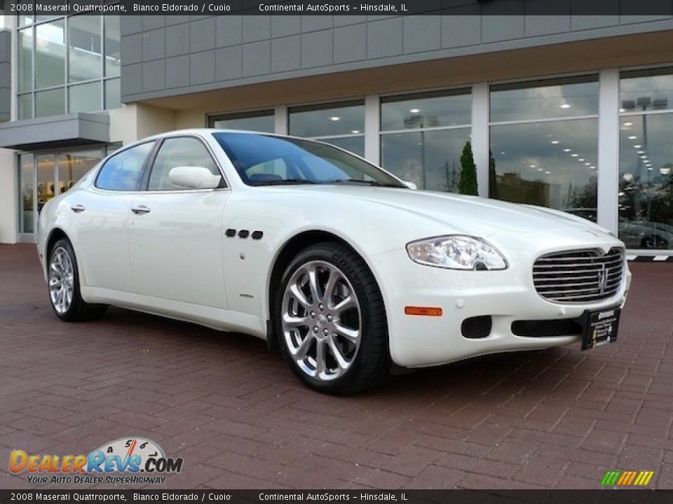 2008 Maserati Quattroporte Bianco Eldorado / Cuoio Photo #2