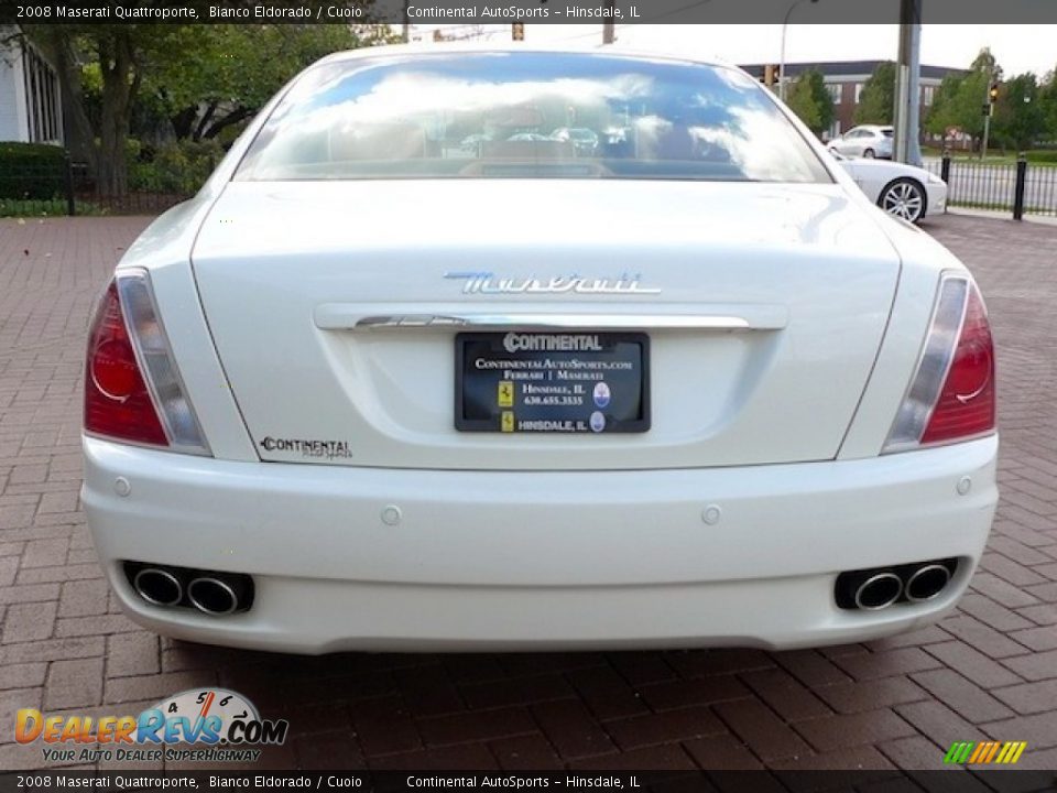 2008 Maserati Quattroporte Bianco Eldorado / Cuoio Photo #9