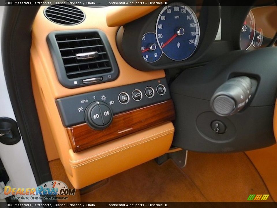 2008 Maserati Quattroporte Bianco Eldorado / Cuoio Photo #13