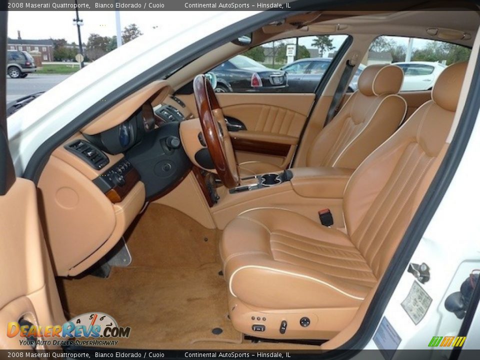 2008 Maserati Quattroporte Bianco Eldorado / Cuoio Photo #14