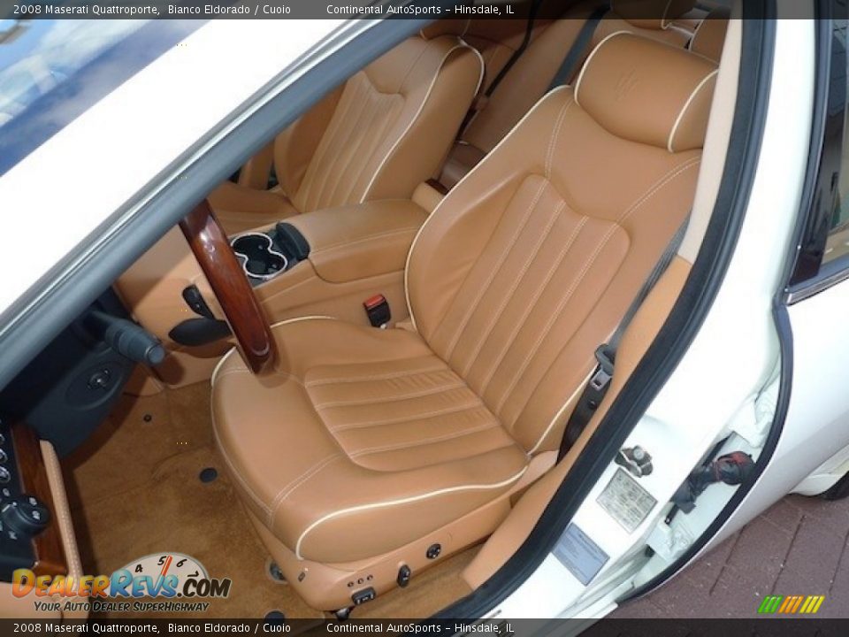 2008 Maserati Quattroporte Bianco Eldorado / Cuoio Photo #15