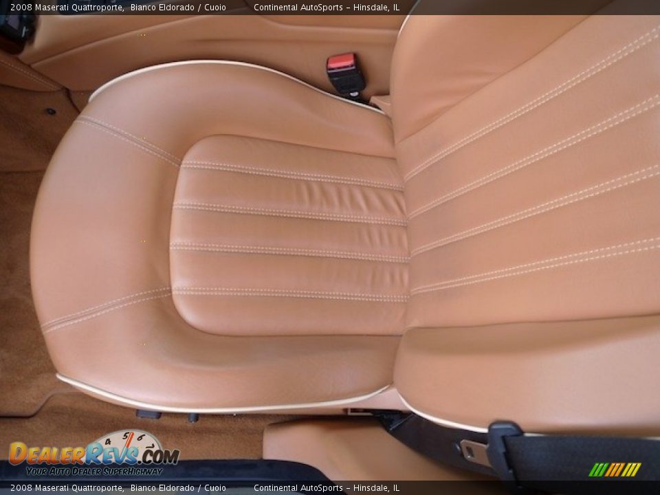 2008 Maserati Quattroporte Bianco Eldorado / Cuoio Photo #16