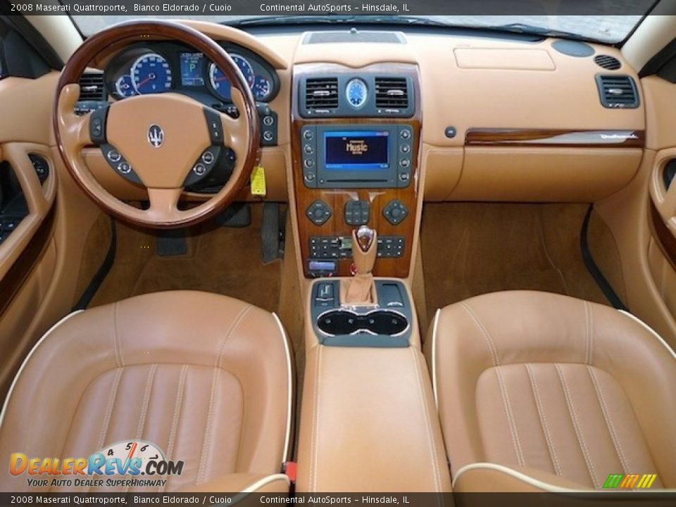 2008 Maserati Quattroporte Bianco Eldorado / Cuoio Photo #17