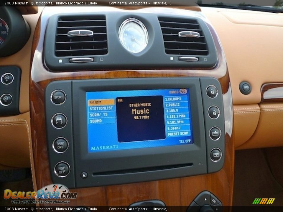2008 Maserati Quattroporte Bianco Eldorado / Cuoio Photo #21