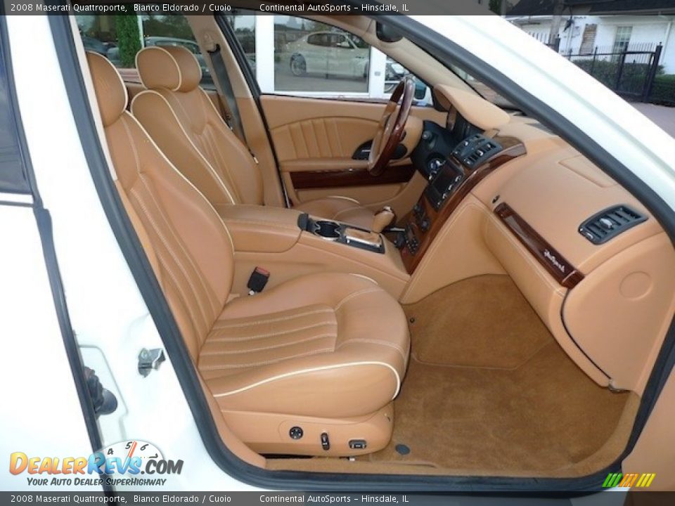 2008 Maserati Quattroporte Bianco Eldorado / Cuoio Photo #28