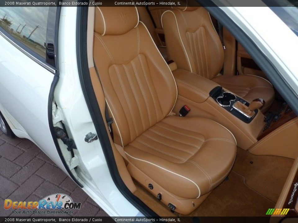 2008 Maserati Quattroporte Bianco Eldorado / Cuoio Photo #29