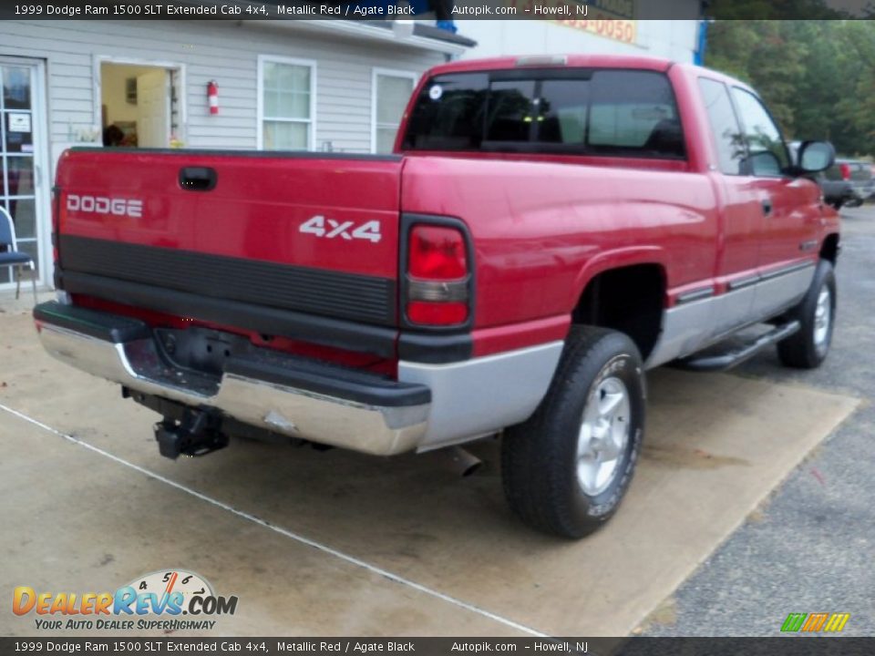 1999 Dodge Ram 1500 SLT Extended Cab 4x4 Metallic Red / Agate Black Photo #7