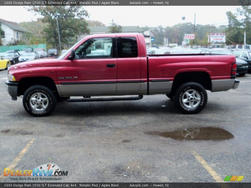 1999 Dodge Ram 1500 SLT Extended Cab 4x4 Metallic Red / Agate Black Photo #9