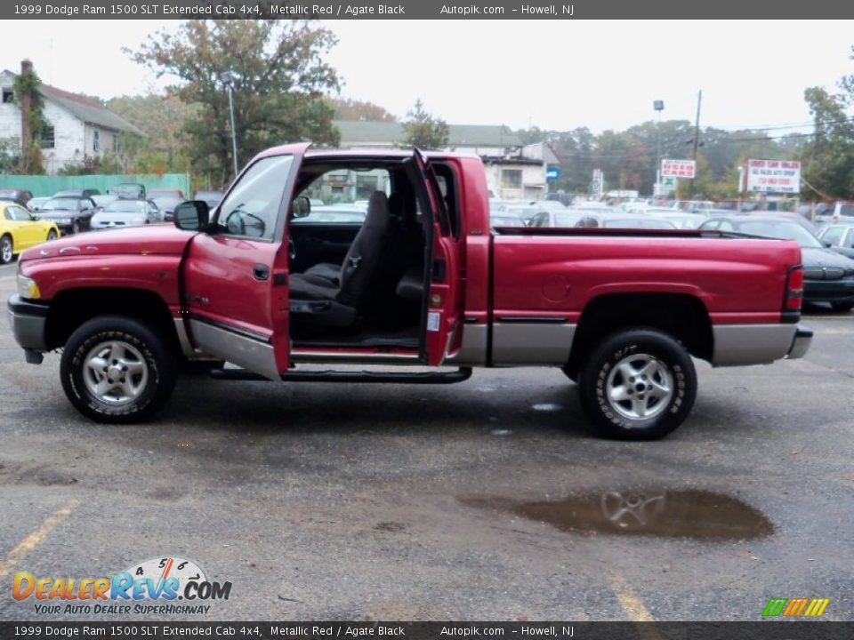 1999 Dodge Ram 1500 SLT Extended Cab 4x4 Metallic Red / Agate Black Photo #10