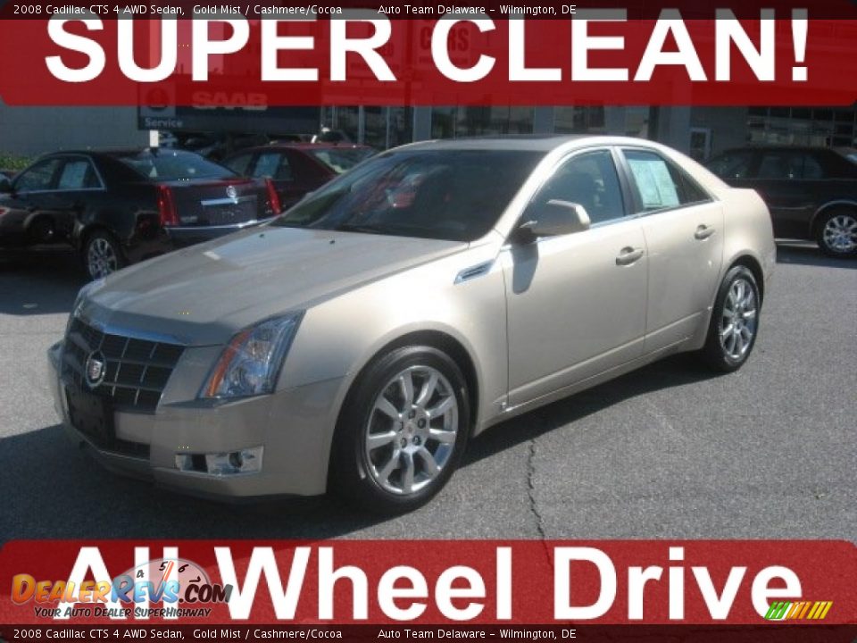 2008 Cadillac CTS 4 AWD Sedan Gold Mist / Cashmere/Cocoa Photo #1