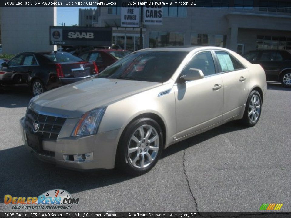 2008 Cadillac CTS 4 AWD Sedan Gold Mist / Cashmere/Cocoa Photo #2