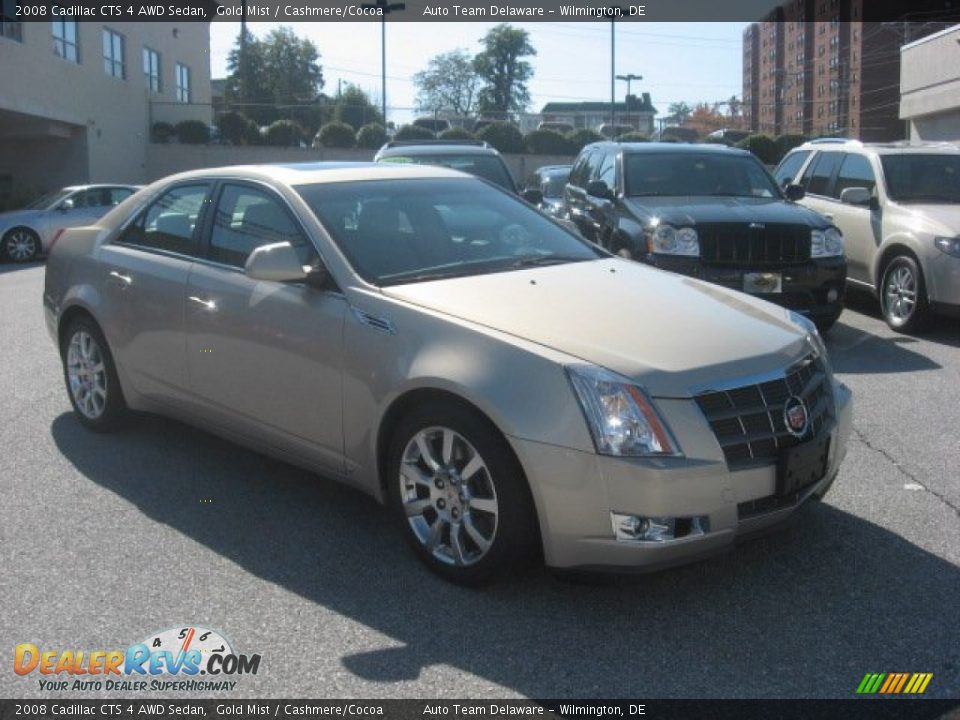 2008 Cadillac CTS 4 AWD Sedan Gold Mist / Cashmere/Cocoa Photo #4