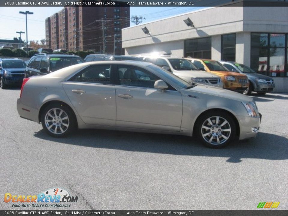 2008 Cadillac CTS 4 AWD Sedan Gold Mist / Cashmere/Cocoa Photo #5
